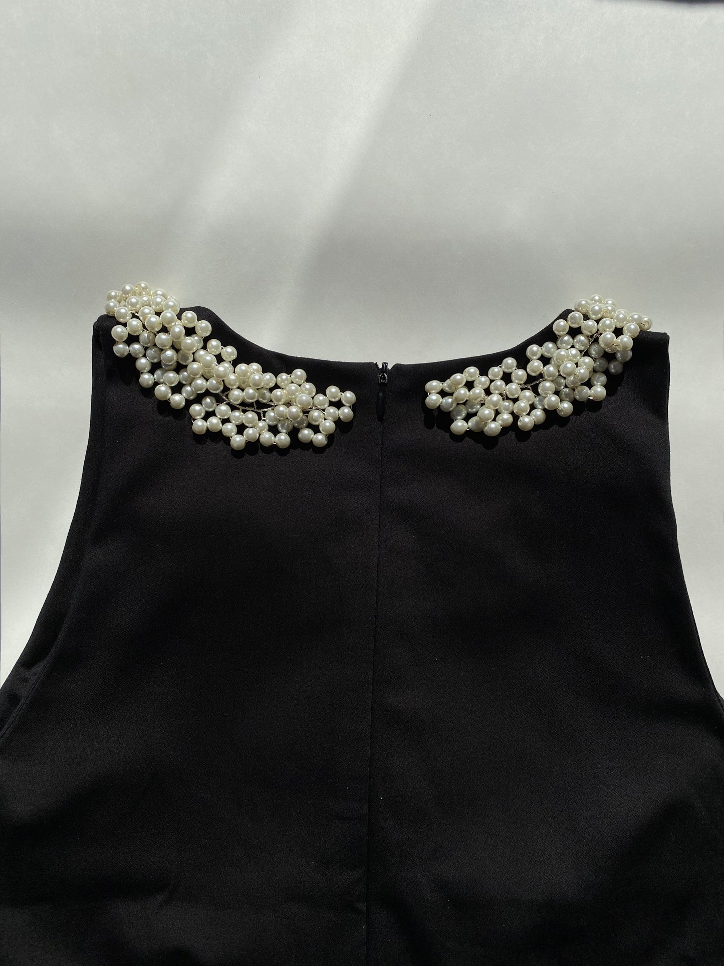 "Tiffany" Little Black Dress with Pearls