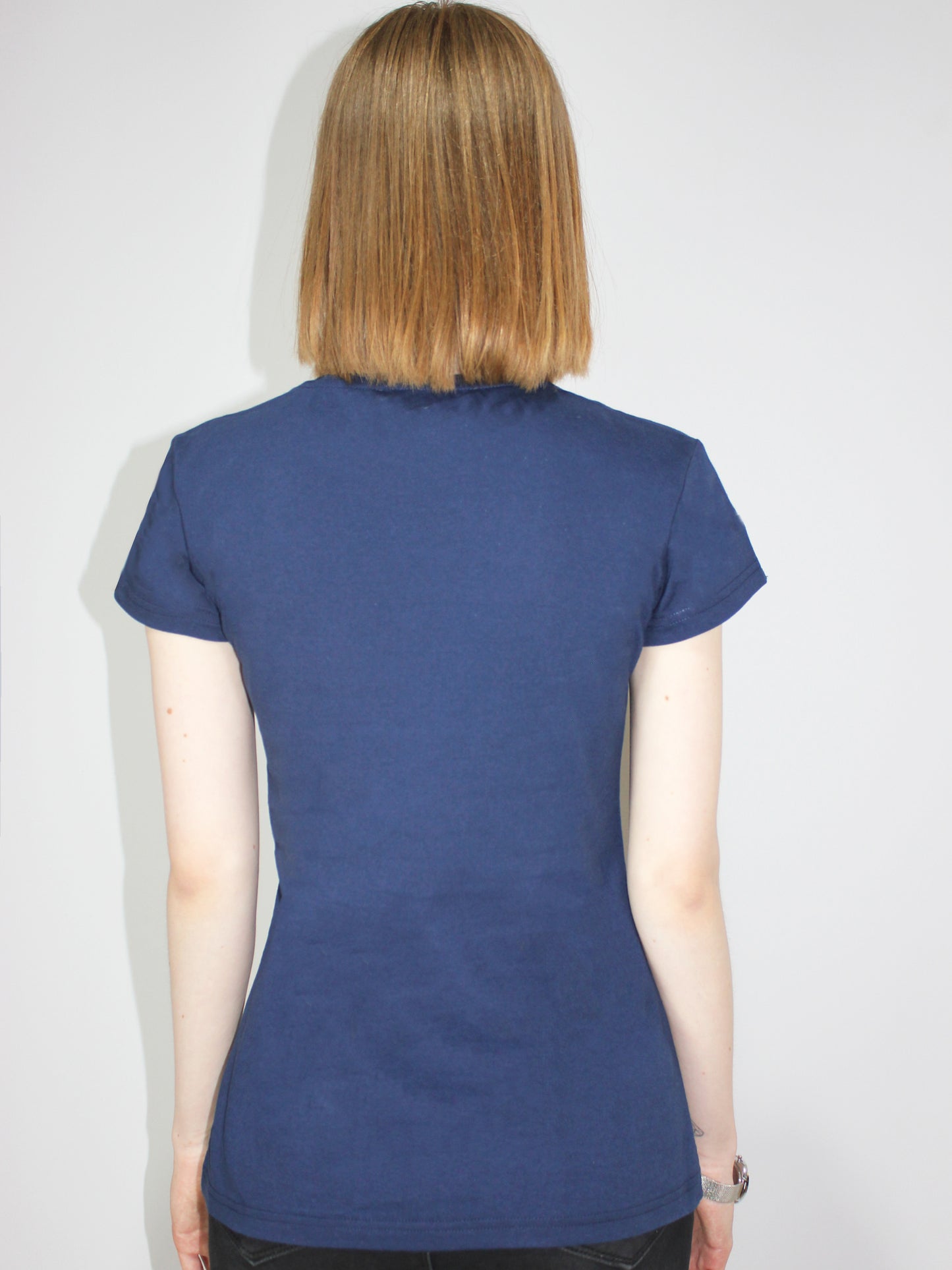 Straight Fit Navy Blue T-Shirt