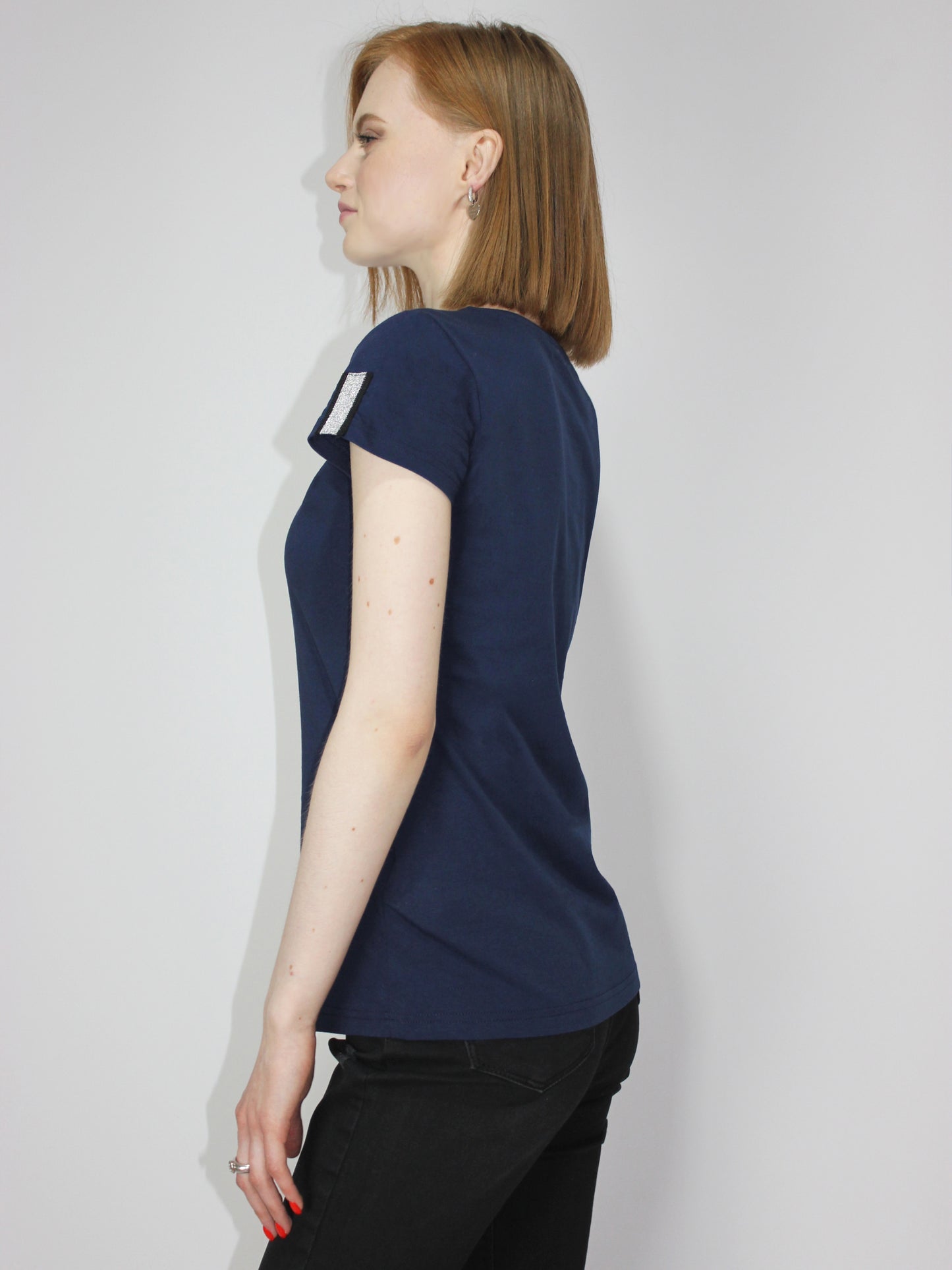 Straight Fit Navy Blue T-Shirt