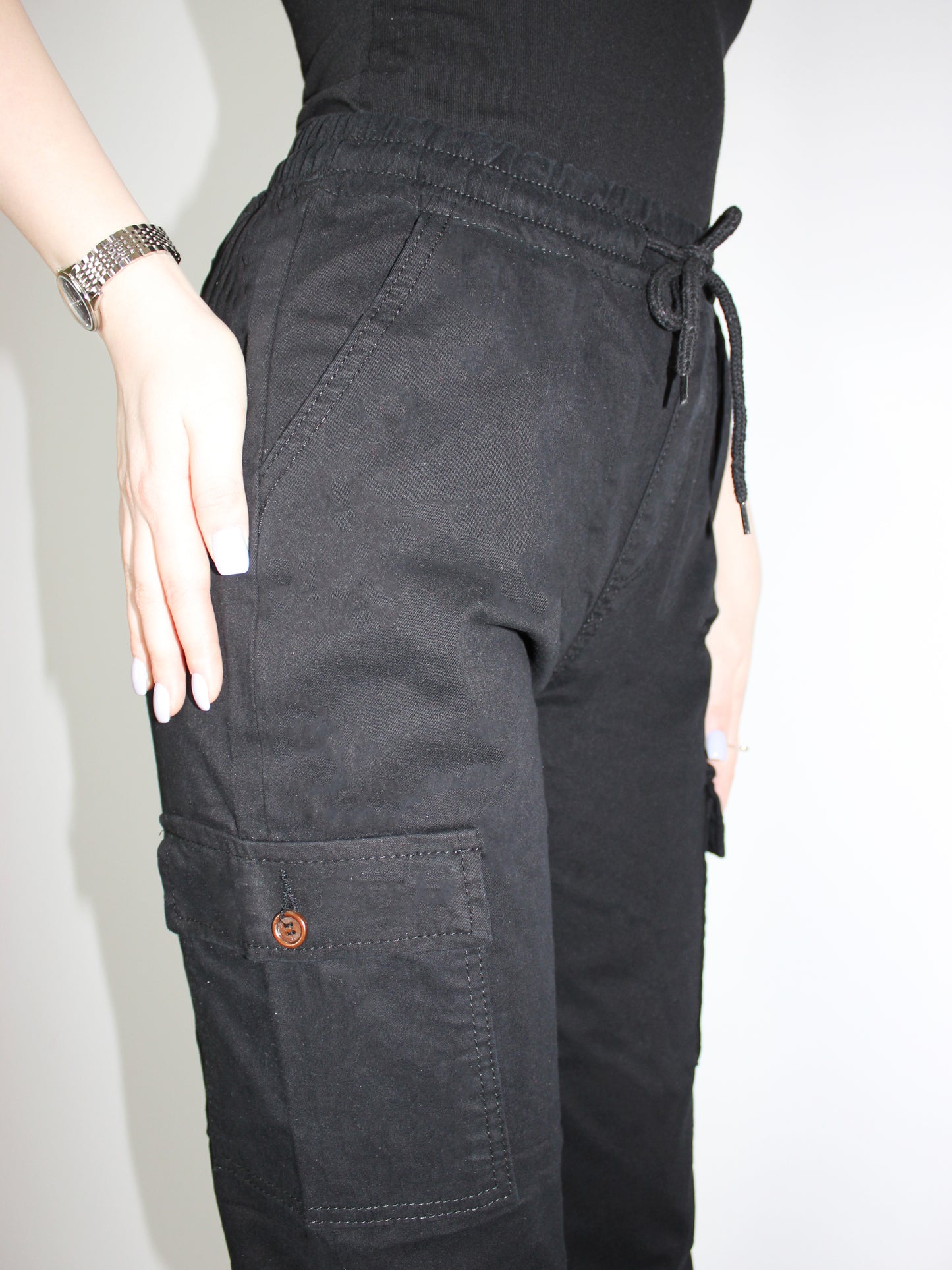 Pantalon cargo noir