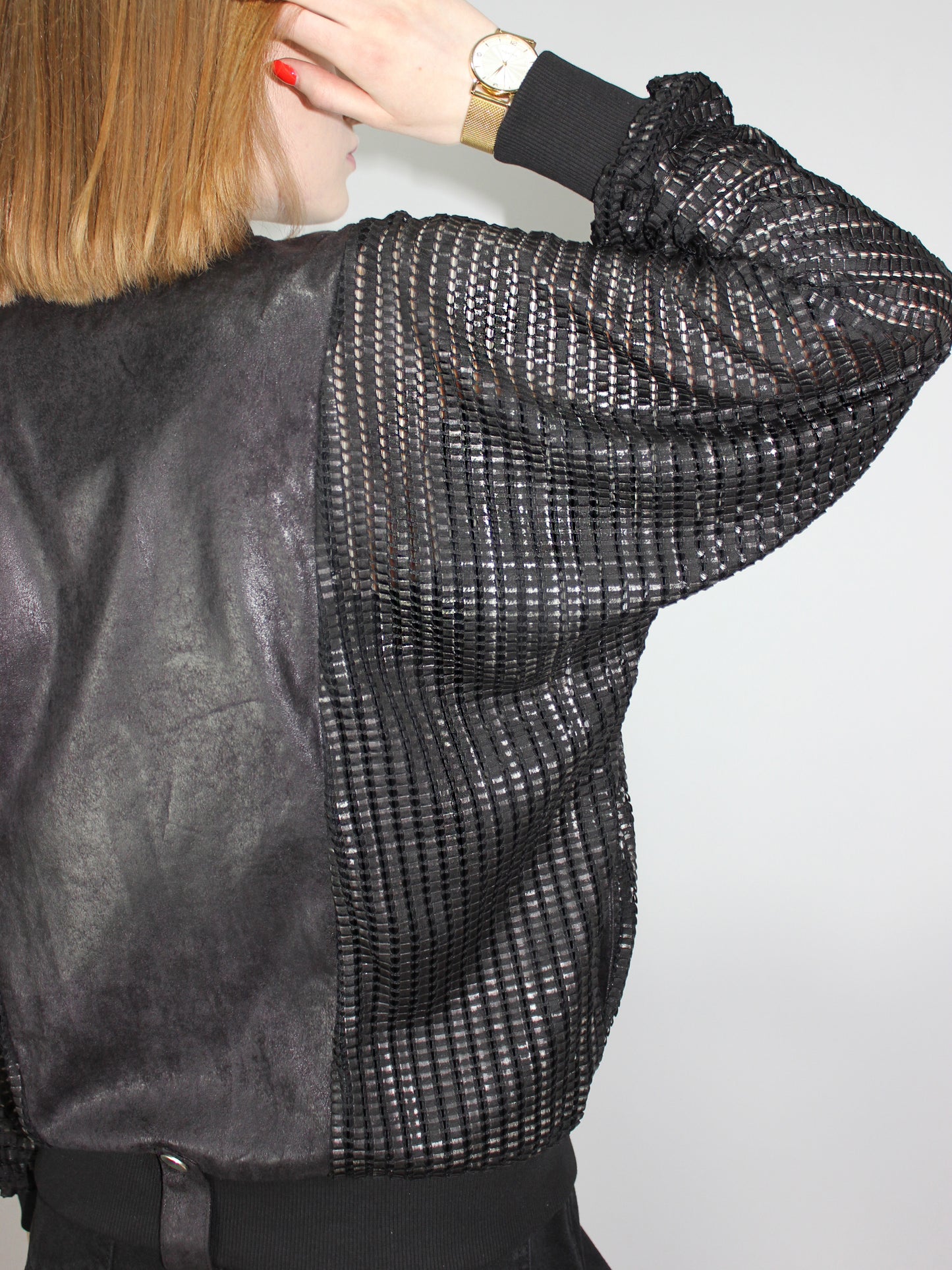 Mesh Bomber Jacket