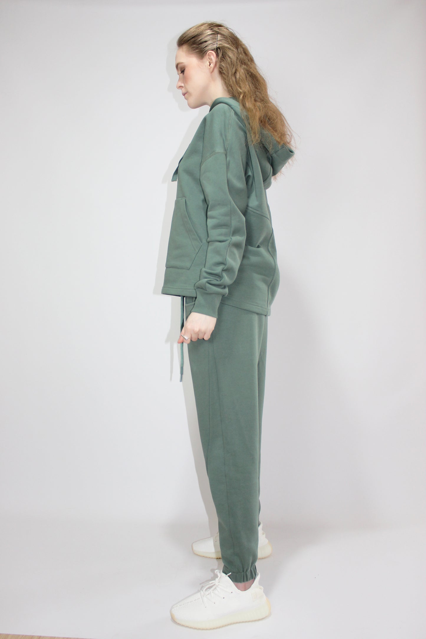 Forest Green Casual Hoodie & Pants