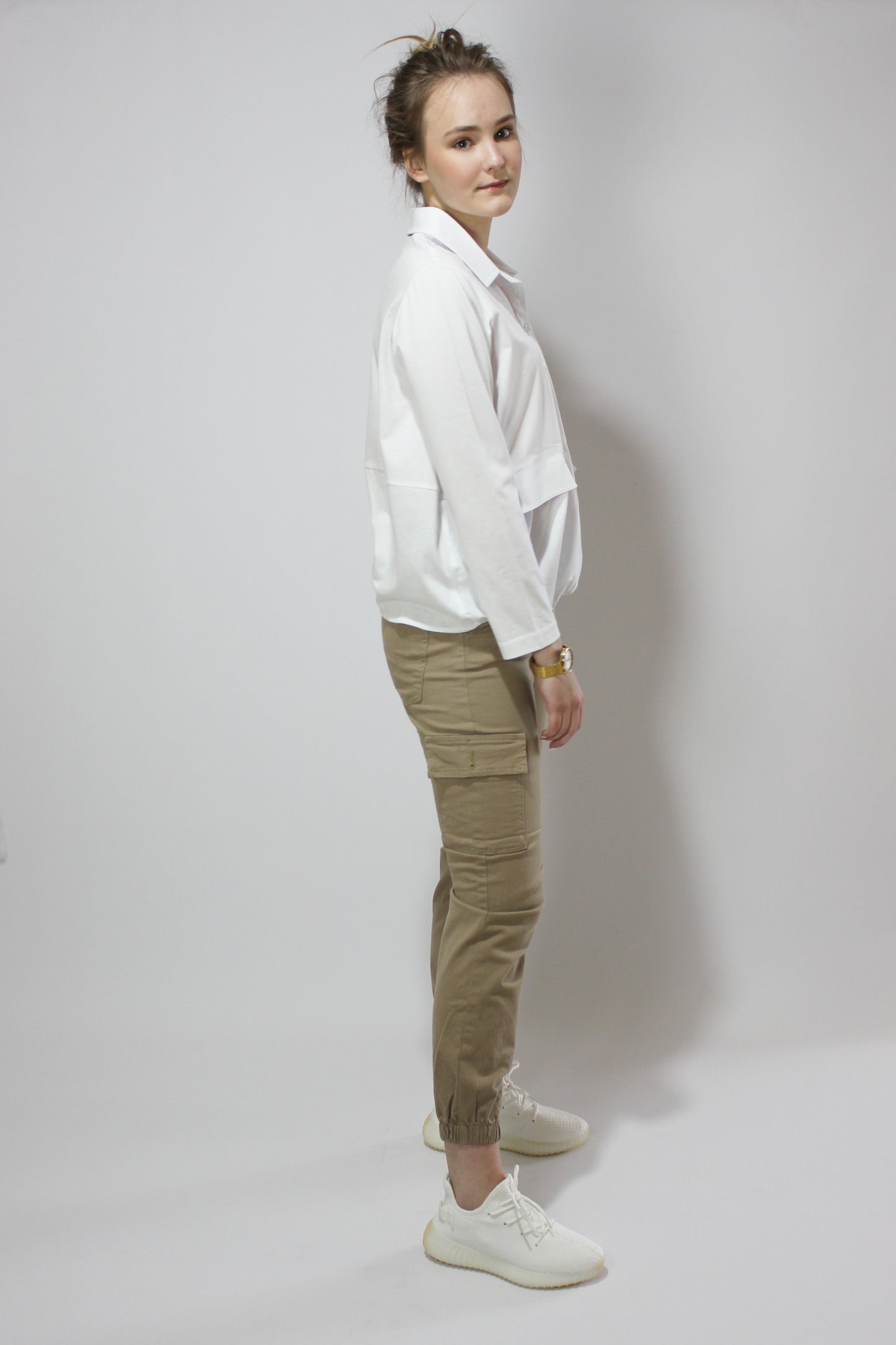 Beige Cargo Pants