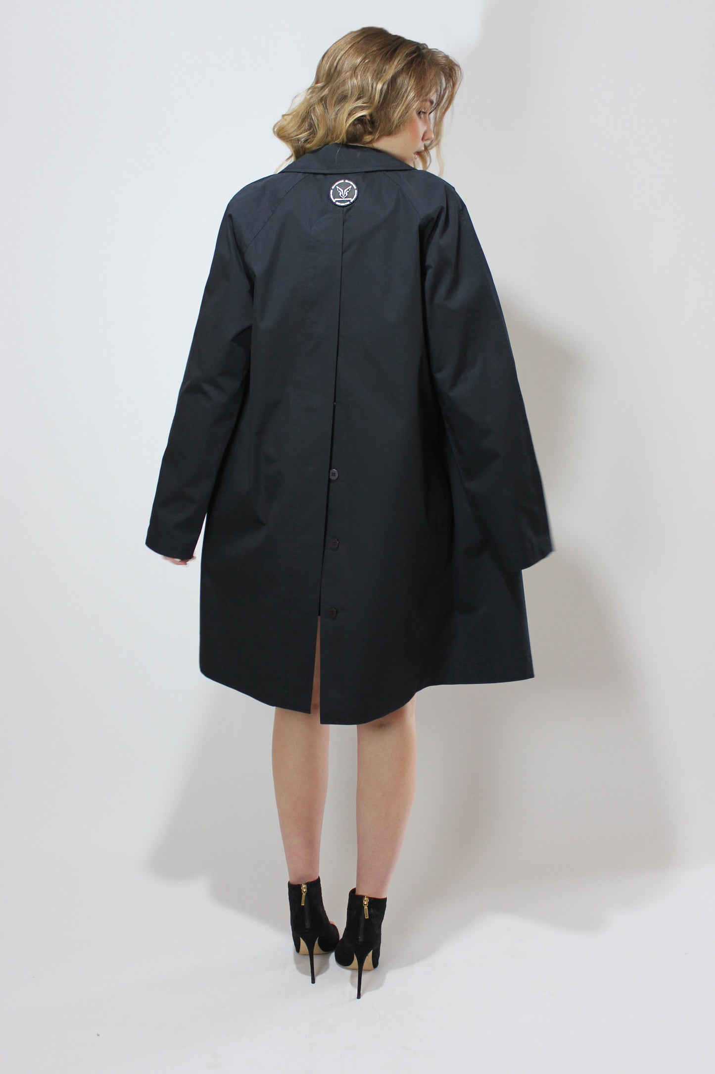 Navy Blue Trench Coat